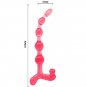 Bendy Twist Anal Beads Red