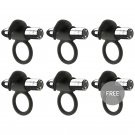 Black and Silver Burton Vibrating Ring 10 Modes 5 + 1 Free