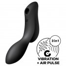 Satisfyer Curvy Trinity 2 Stimulator and Vibrator, Black