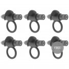 Black and Silver Burton Vibrating Ring 10 Modes Black 5 + 1 Free