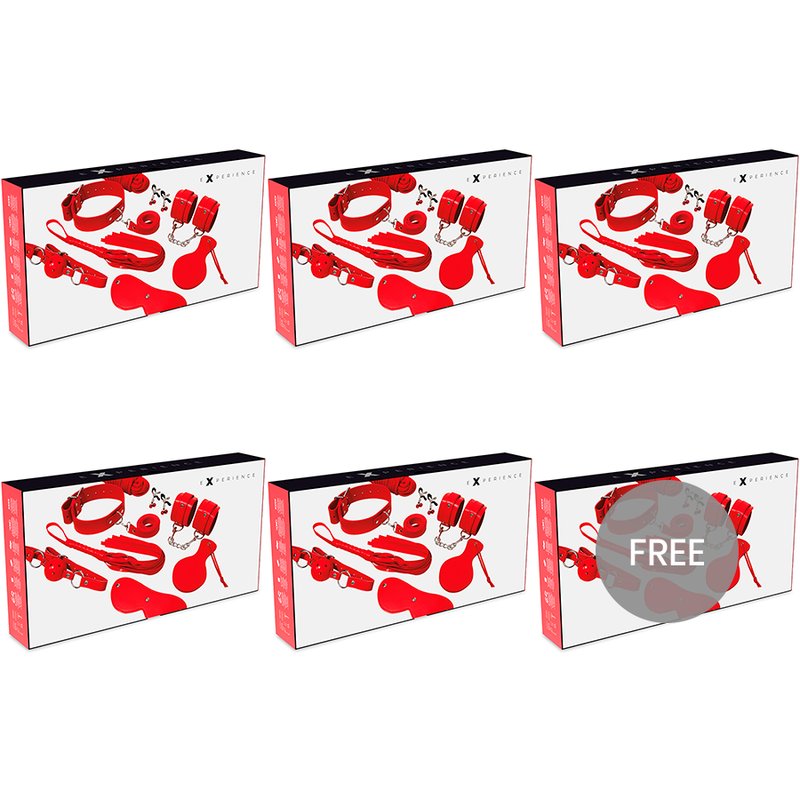 Experience Bdsm Fetish Kit Red Series 5+1 Free