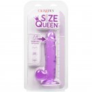 Calex Size Queen Dildo, Purple 15.3 Cm
