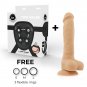 Cock Miller Harness plus Silicone Density Articulable Cocksil 18 Cm
