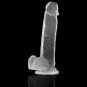 Xray Clear Cock With Balls 22cm X 4.6cm