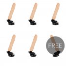 Basecock Realistic Vibrator Remote Control Flesh 20 Cm 5+1 Free