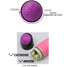 Colorful Sex Realistic Vibrator Pink 23 Cm