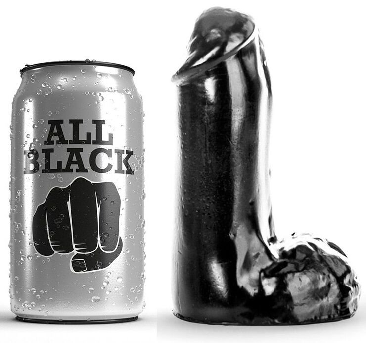 All Black Dildo 13cm