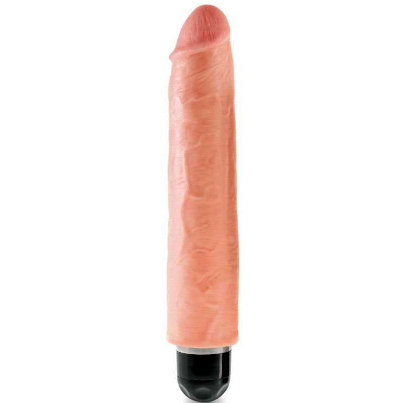 King Cock 25.4 Cm Vibrating Stiffy, Flesh
