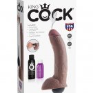 King Cock Squirting Brown 9"