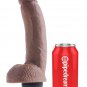King Cock Squirting Brown 9"