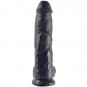 King Cock 10" Cock Black With Balls 25.4 Cm