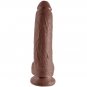 King Cock 9" Cock Brown With Balls 22.9 Cm