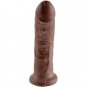 King Cock 8" Cock Brown 20.3 Cm