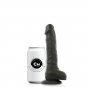 Cock Miller Harness + Silicone Density Articulable Cocksil, Black 18 Cm
