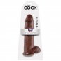 King Cock 12" Cock Brown With Balls 30.48 Cm