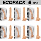 Ecopack 6 Uds - Cock Miller Silicone Density Articulable Cocksil 24 Cm