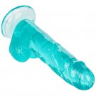 Calex Size Queen Dildo - Blue 15.3 Cm