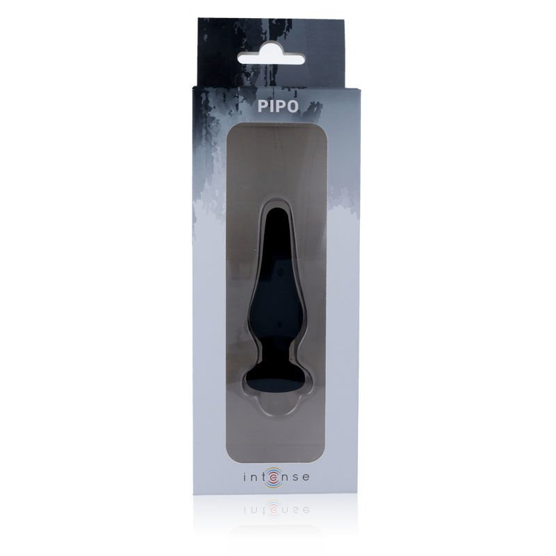 Intense Anal Plug Pipo S Silicone Black 9.8 Cm