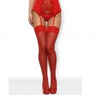 Obsessive Stockings S800 - Red - S/M