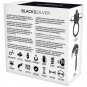 Black and Silver Burton Rechargeable Vibrating Ring 10v
