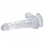 Baile Realistic Dildo Suction Cup And Testicles 16.7 Cm - Clear