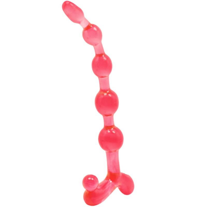 Bendy Twist Anal Beads Red