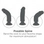 King Cock 23 Cm Vibrating Cock With Balls Black