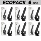Ecopack 6 Units - Basecock Realistic Vibrator Remote Control Black 19.5cm