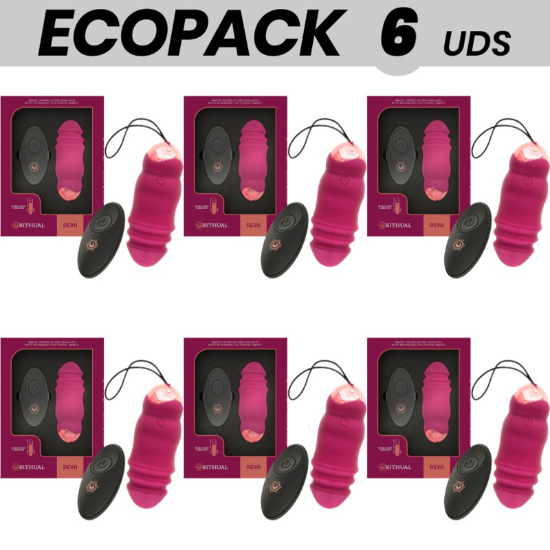 Ecopack 6 Uds - Rithual Reva Egg Remote Control Up&down System + Vibration