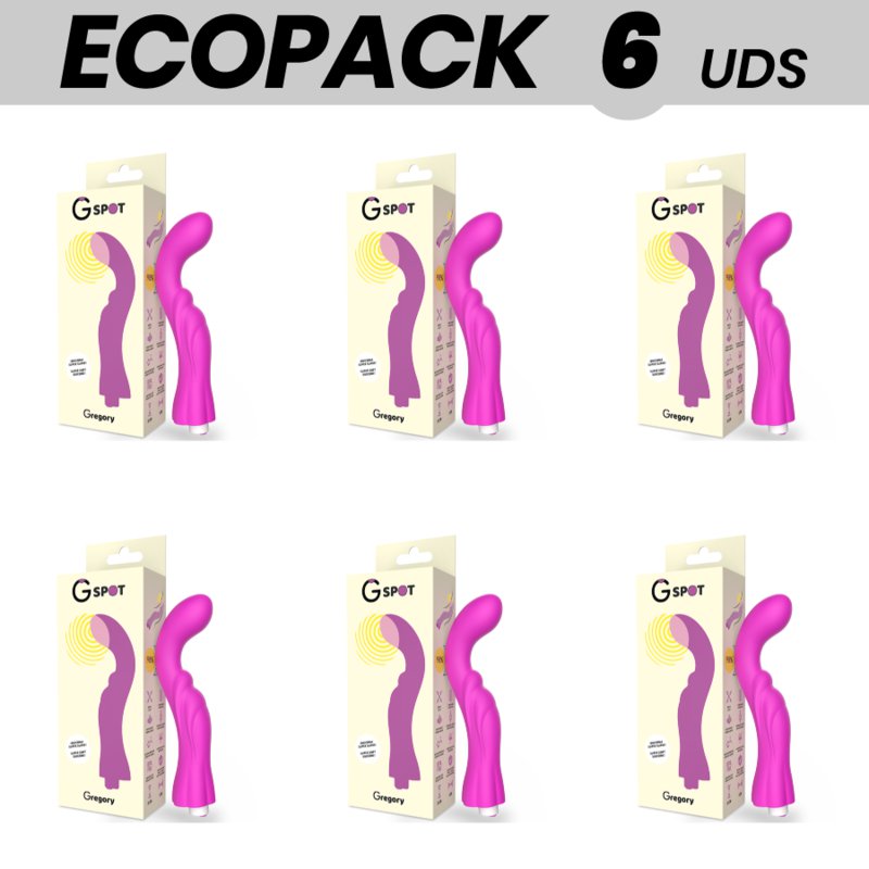 Ecopack 6 Uds - G-spot Gregory Vibrator Punto G Violet