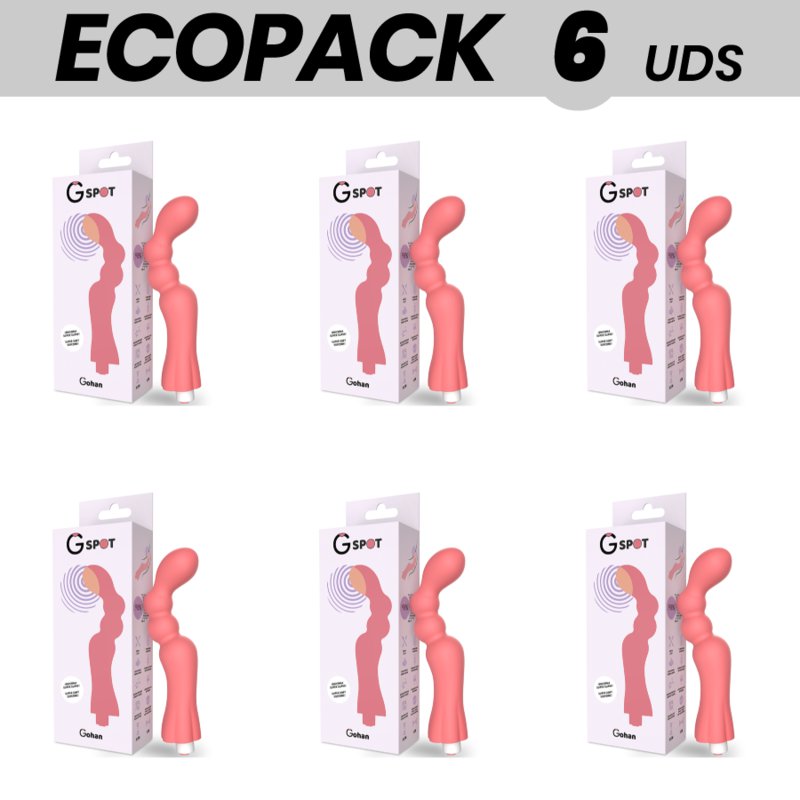 Ecopack 6 Uds - G-spot Gohan Vibrator Punto G Light Red