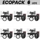 Ecopack 6 Units - Black&silver Cameron Remote Control Cockring Watchme