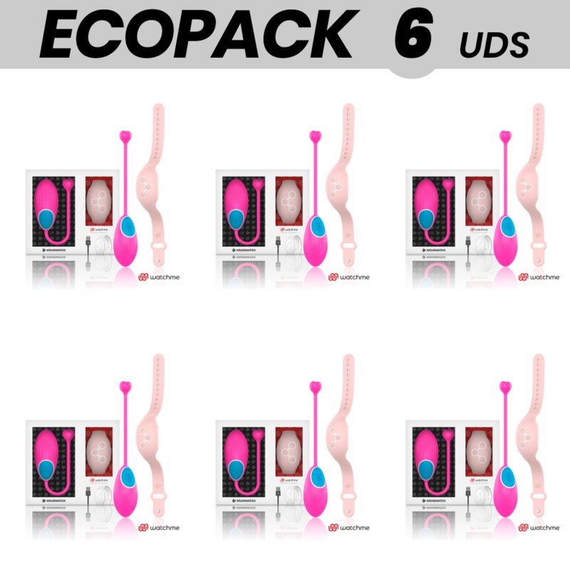 Ecopack 6 Uds - Wearwatch Egg Remote Control Technology Watchme Fuchsia / Pink