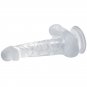 Baile Realistic Dildo Suction Cup And Testicles 16.7 Cm - Clear