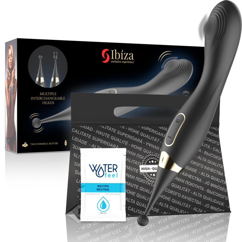 Ibiza Interchangeable Clitoral Stimulator And Pulsation G Spot Vibrator