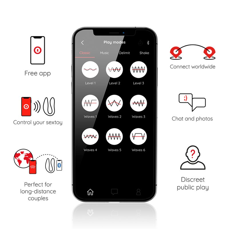 Oninder G-spot & Clitoral Stimulator Black - Free App