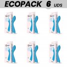 Ecopack 6 Uds - G-spot Gylbert Vibrator Punto G Turquoise Blue