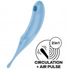 Satisfyer Twirling Pro Air Pulse Stimulator & Vibrator - Blue