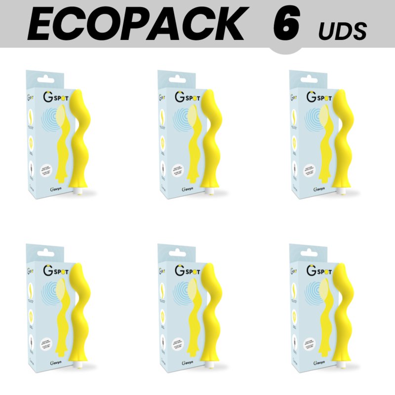 Ecopack 6 Uds - G-spot Gavyn Yellow G-spot Vibrator
