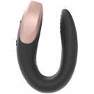 Satisfyer Double Love Luxury Partner Vibrator, Black