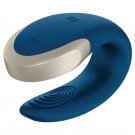 Satisfyer Double Love Luxury Partner Vibrator, Blue