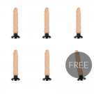 Basecock Realistic Vibrator 2-1 Flesh 20cm 5+1 Free