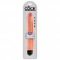King Cock 25.4 Cm Vibrating Stiffy, Flesh
