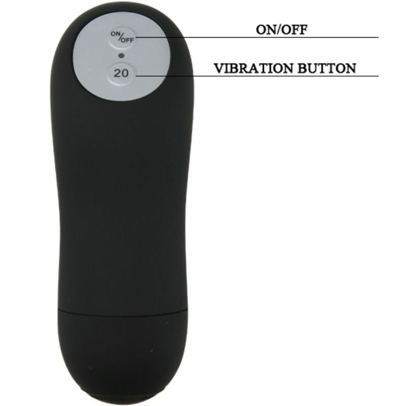 Baile Vibrating Plug And Remote Control Wireless Black