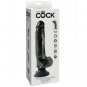 King Cock 23 Cm Vibrating Cock With Balls Black