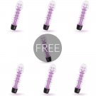 Glossy Axel Vibrator Purple 6+1 Free