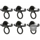 Black and Silver Burton Vibrating Ring 10 Modes 5 + 1 Free