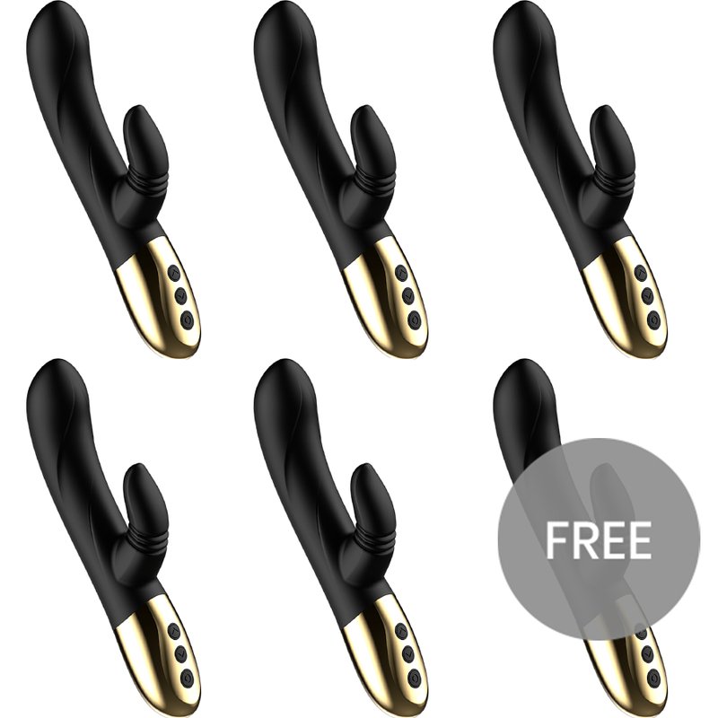 Ibiza New Experience Vibrator With Free Licking Rabbit 5+1