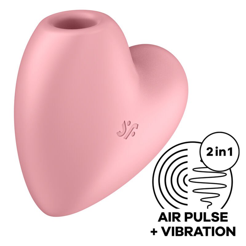 Satisfyer Cutie Heart Stimulator & Vibrator - Pink