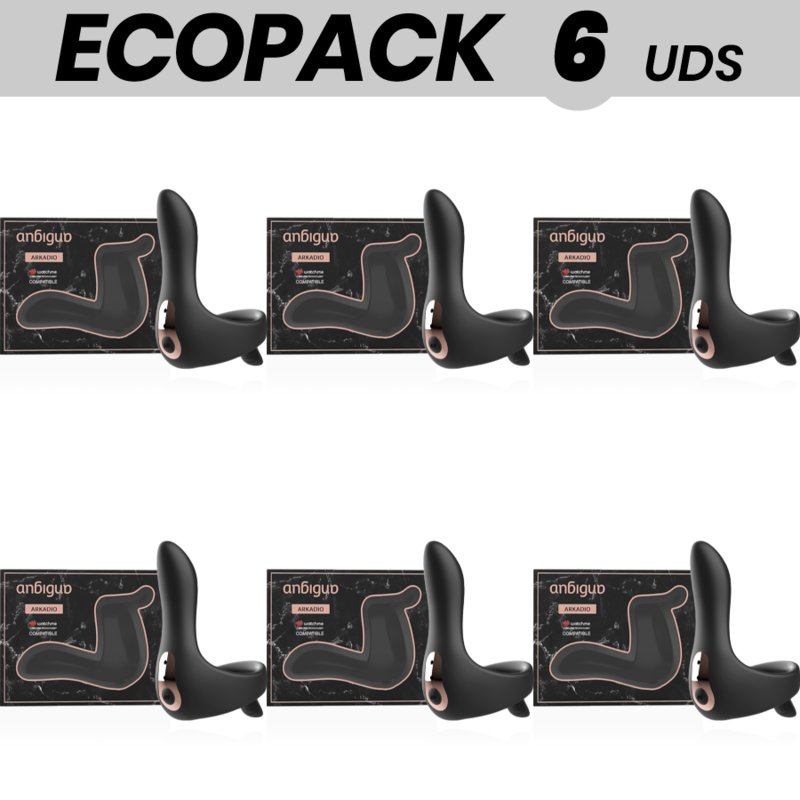 Ecopack 6 Uds - Anbiguo Arkadio Glans & Perineum Stimulator Compatible With Watchme